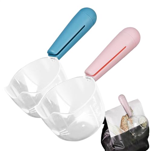 Hundefutter -Schaufel - 1 Tasse Palette, 2x Messbecher Mit Hundeskala | Snack -Versiegelungsklammern, Multifunktionale Küchengeräte, Lieferungen Für Die Für Domestische Tiere