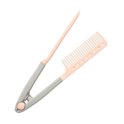 Cepillo Alisador Para Pelo | Cepillo Plancha Alisador Para Salon | Profesional Con Púas En Forma De V | Herramienta De Alisado Para Casa Viaje Citas Y Trayectos Diarios
