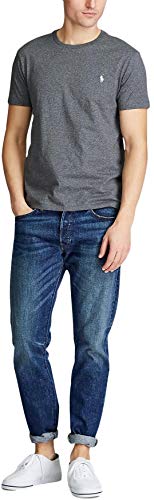 Image of Polo Ralph Lauren Mens Crew Neck T-Shirt (XL, DarkGreyHtr)