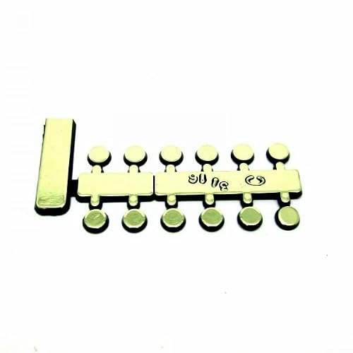 Self Adhesive Clock Numbers Numerals Roman & Arabic For Home Art Decoration, Digital Clock Replacement And Repair Parts (Gold Dots 12Mm High) #TOP24