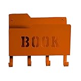 ★ Multifunción: Puede almacenar libros, revistas.También hay 4 ganchos para colgar artículos, lo que le brinda una experiencia diferente.
