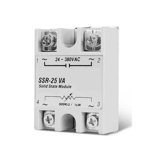 Régulateur de tension à relais statique monophasé électronique avec potentiomètre rotatif 10VA