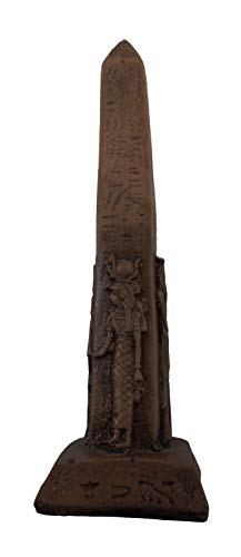 Egyptian Egypt Pharaoh Pharaohs Obelisk 6" Temple Pharaoh Figurine Sculpture Statue Hieroglyphics 3D Collectible Mythology Miniature Figure Egypt Decor Decoration Decorative Hieroglyphics Replica 233