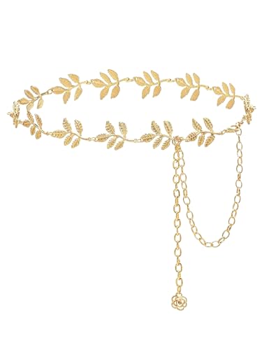 Waist Chain for Women Metal Belly Belt Adjustable Link Belt for Dress Jeans