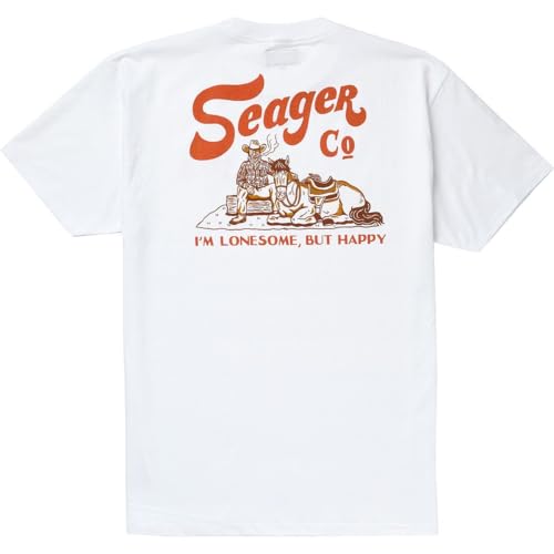 Lonely Tee in White by Seager Co.