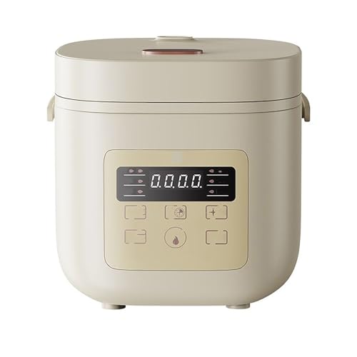 Smart Mini Rice Cooker,6-in-1 Multi-Cooker,With Steamer Basket Ceramic Glaze Non Stick Inner Liner,College Dorm Room Essentials rice cooker(2L)