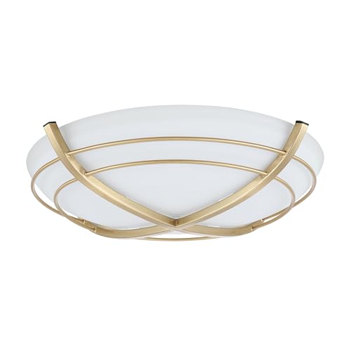 Good Housekeeping Kingsley Satin Brass Fan