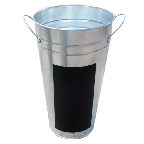 JECOMPRIS Cubo de Flores Rústico de Chapa