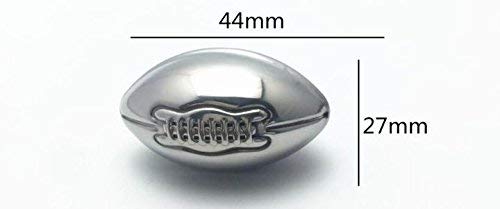 MBB 2x American Football Shape Stainless Steel Wine Chiller Ice Cubes Whiskey Rocks Chilling Set with Tong