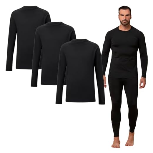Blusa Inverno Frio Segunda Pele Pelinho Forro Kit 3 Peças Masculino Feminino Infantil (Preto, XG (Tam. 44-46))