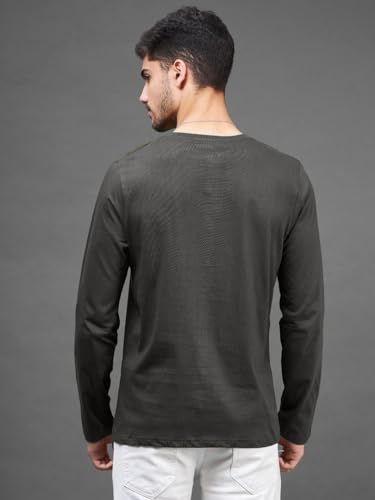 Image of INKKR Men's Solid Plain V-Neck T-Shirt