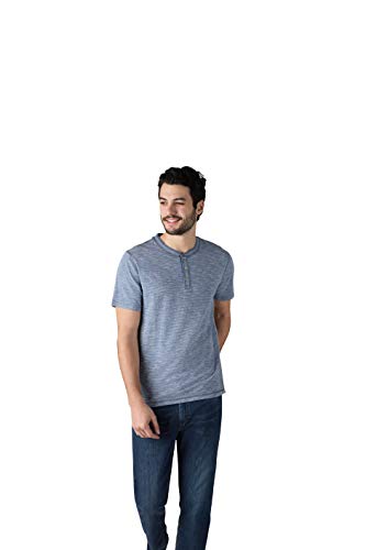 Lee Mens Henley Short Sleeve T-Shirt | Casual, Soft Breathable Cotton Tee - Regular Fit