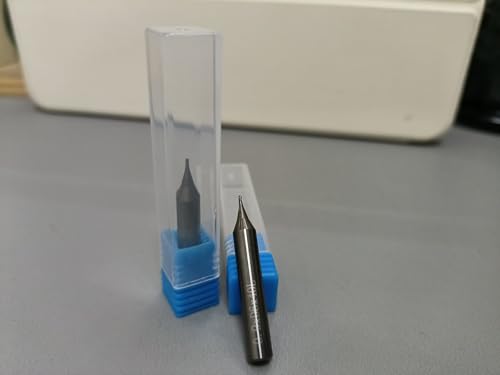 Image of Key Machine Milling Cutter for WENXING Q33 DEFU 368A Vertical Key Machine, 0.9mm Carbide Cutter End Mill For Laser Key Machines with Speeds Over 5000 rpm Spiral Cutting Edge Design, 0.9mm(2pcs)