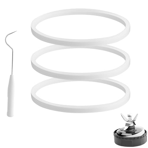 3Pcs Rubber Gaskets Replacement for Nutri Ninja Blender, 3.2