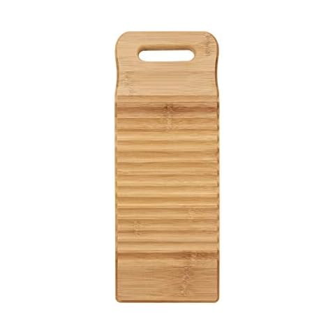 Cabilock Tabla de Lavar Natural de Madera para Hogar y Escuela 40cm Cover