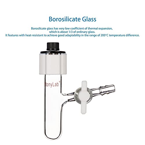 Stonylab Electrochemical Glass Cell, Portable Sealed Electrolytic Cell, Tubular Reactor For Electrochemistry, 10 Ml #TOP3