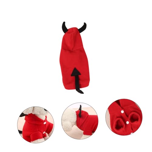 Disfraz de diablo para perro pequeño talla S miniatura 4