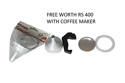 Image of 3D CREATIONS Aluminium Aluminum (Polished) South Indian Filter Degree Kaapi Coffee Machine or Percolator Perculator Or Italian Espresso (9 Cup 450 ML, Green)