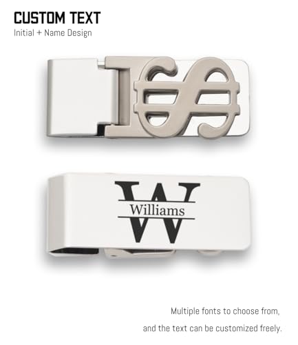 Personalized Money Clip, Custom Stainless Steel Wallet for Men with Engraved Name, Customized Cash Clip Gift for Father’s Day3
