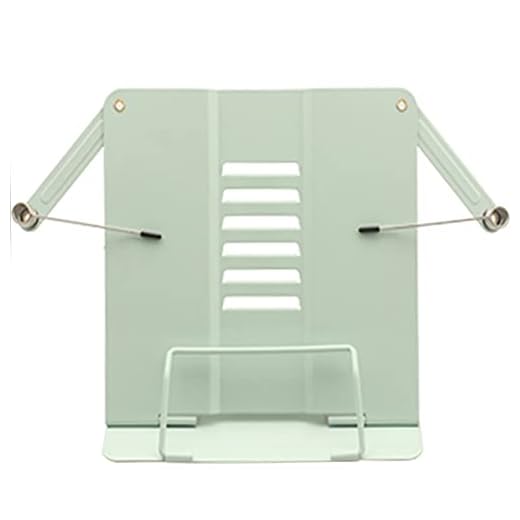 Atril de Lectura Ajustable,Atril para Libros de Estudio,Soporte de Libro para Lectura,Atril de Lectura,Soporte de Libro de Metal Plegable,Soporte de Libro de Metal (verde)