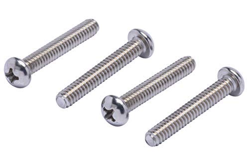 #10-24 X 1-1/4" Stainless Phillips Round Head Machine Screw, (50pc), Coarse Thread, 18-8 (304) Stainless Steel, by Bolt Dropper