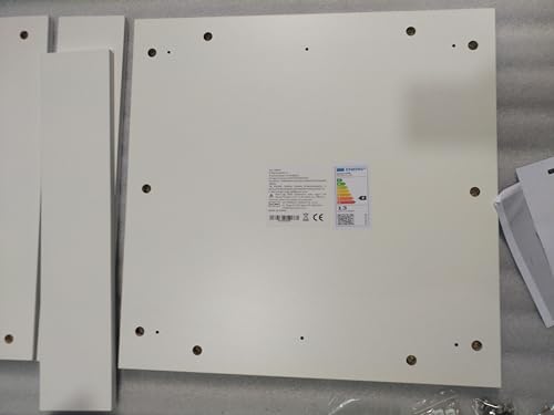 AxisFurn Armario con Espejo de baño con iluminación LED, con Estante Ajustable y Enchufe, Doble Puerta antivaho, Armario de Pared con iluminación Interior, 60 x 60 cm, Blanco - imagen 14