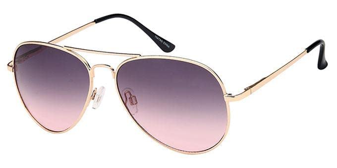 Classic Aviator Sunglasses Women Men Metal Frame Spring Hinges 100% UVA & UVB