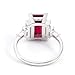 Aienid Engagement Rings with Wedding Band Lab Created Ruby Rings for Women 18K Yellow Gold Emerald Size 10 Fashion for Wife Mothers Day Jewelry