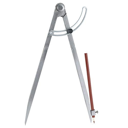 KINAKE Professional Woodworking Compass with Wing and Pencil Holder, Ideal Large Compass