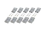 gohantee 175A Battery Quick Connect Disconnect 10Pcs 1/0-4 Gauge for AWG Cable Wire Harness Plug for Car Winch Trailer Lift Motor Jumper Cable Plug Connector Battery Cable Connector Grey