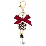 Photo Gallery swjewel fiore nappa fiore-nodo portachiavi perla auto portachiavi borsa, rosso, small Photo Gallery swjewel fiore nappa fiore-nodo portachiavi perla auto portachiavi borsa, rosso, small