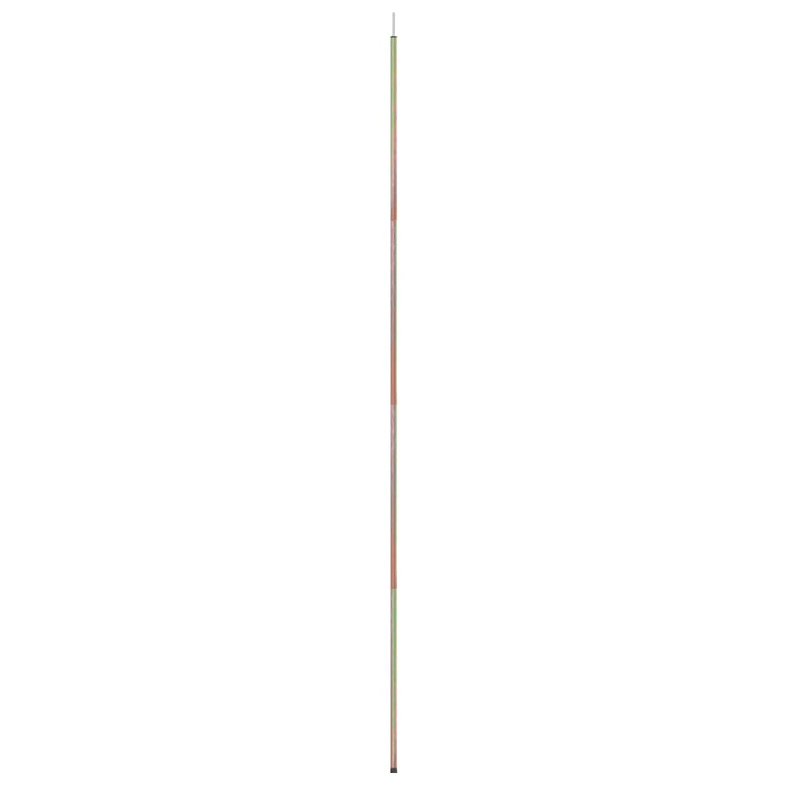 Drążek żaglowy do użytku na zewnątrz, 200 cm, stal ocynkowana, do baldachimu przeciwsłonecznego, parasola ogrodowego, namiotu, wsparcie dla przyjemności na podwórku