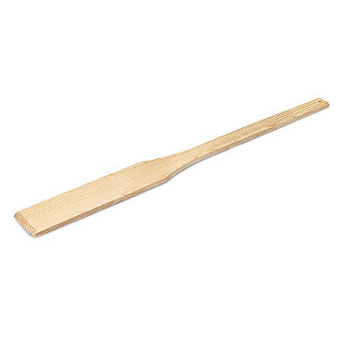 Champs Artisanal Handmade 36" Long Wooden Spatula- Heavy Duty Extra Long Handled Utensils - Cajun Cooking Stock Pot Spoon For Stirring And Mixing - Big Spatula Stir Wood Paddle With Big Handle #TOP7