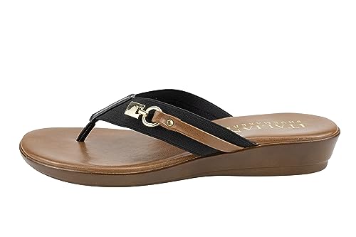 ITALIAN Shoemakers Vale Low Wedge Thong Comfort Sandal for Women2