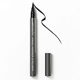 Mirabella Black Magic Marker Waterproof Liquid Eyeliner, Long-Lasting Smudge-Proof Matte Black Eyeliner with Felt Brush-Tip for Precise Controlled Application and Antioxidants Vitamin C and E
