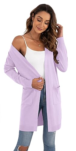 Image of VIISHOW Women's Classic Cardigans Long Sleeve Open Front Casual Knit Cardigan Sweaters Coat Soft Outwear