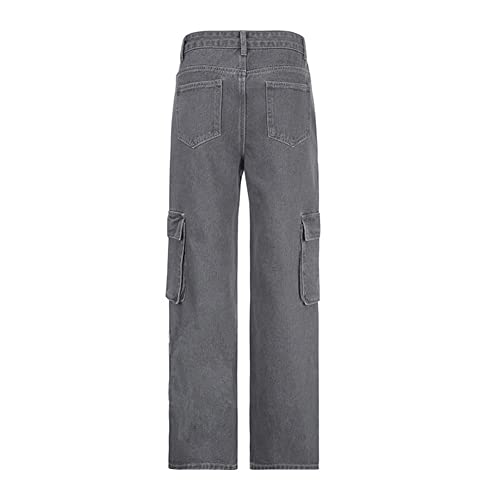 MAEHARRT Y2k Goth Cargo Pants Gothic Punk Hip Hop Low Rise Cargo Pants Harajuku Cargo Pants Women Baggy Y2k Streetwear Black3