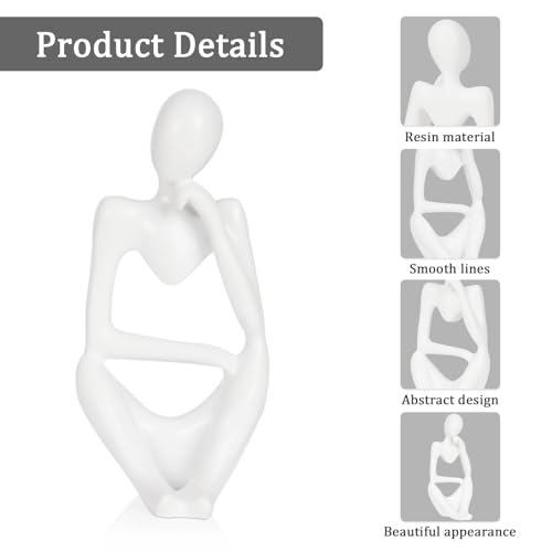 image for Ozzptuu Sandstone Resin Thinker Style Abstract Sculpture Statue Collec