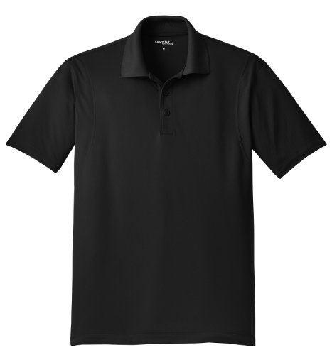 SPORT-TEK Men's Micropique Sport Wick Polo L Black