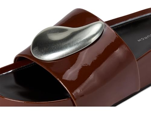 Tory Burch Women's Patos Platform Slide Russet Brown/Silver 8.5 Medium by Tory Burch - Image 6