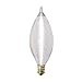 Bulbrite Incandescent C11 Candelabra Screw Base (E12) Light Bulb, 25 Watt, Satin