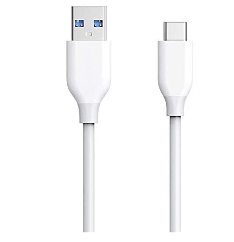 Image of Fast Type-C USB Cable Compatible with Xiaomi Redmi 9 Power / Redmi9 Power usb Original Like USB Cable | Data Sync Cable | Rapid Quick Dash Fast Charging Cable (3.1 Amp, 1 Meter /3.2 Feet, SO1, WHITE)
