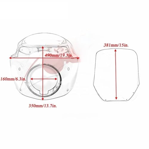Carénage avant moto avec aileron aérodynamique pour style Softail FXBB