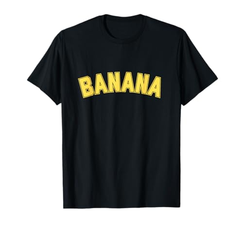 Vintage Banana Amante Texto Retro Old School Banana Camiseta