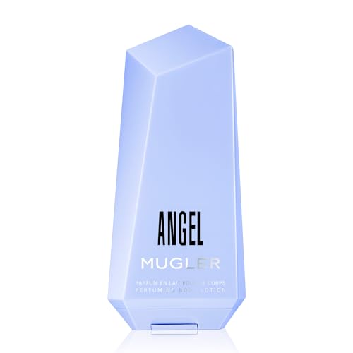 MUGLER Angel - Body Lotion - Floral & Woody Womens Scented Moisturizer - With Peony, Praline, and Wood Accord- 7.0 Fl Oz