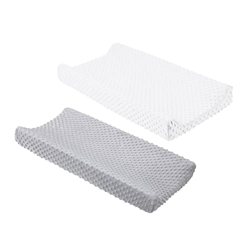 OUNONA Baby Changing Pad Protector 2pcs Washable Detachable Cover for Safe and Convenient Diapering