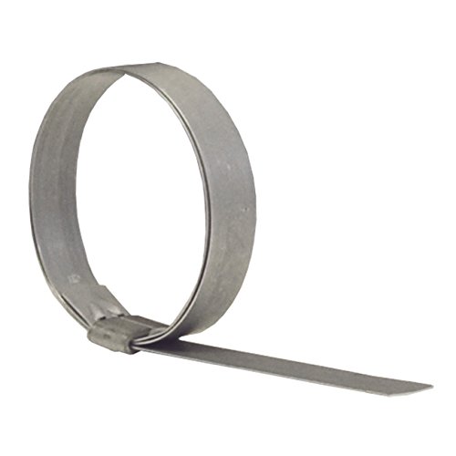 Dixon Galvanized Steel Smooth ID Band Clamps, 5/8" Bandwidth - 2-1/2" ID (100 Pack)