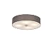Produktbild QAZQA Modern/Landhaus/Vintage/Rustikal Country Deckenleuchte/Deckenlampe/Lampe/Leuchte grau 50 cm - Drum mit Schirm/ 4-flammig/Innenbeleuchtung/Wohnzimmerlampe/Schlafzimmer/Küche Gl