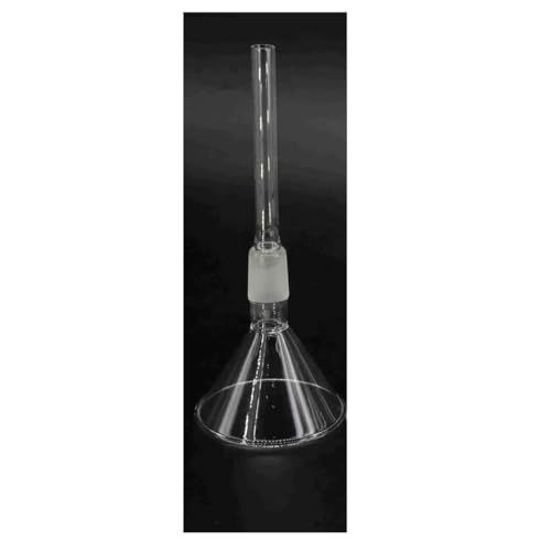 Tube en verre borosilicaté 12 cm pour entonnoir à poudre adapté aux travaux de laboratoire