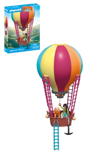 PLAYMOBIL | Animals & Friends | Viaje en Globo | Juguete para Mayores de 4 años | Regalo Ideal para niños | Fomenta la Creatividad y la imaginación | Globo Decorativo para Colgar | 71853